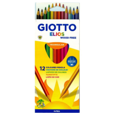 Набор карандашей цветных GIOTTO Elios Tri 12 цв пластике